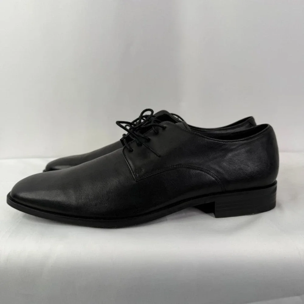 Cole Haan‎ Air Kilgore Plain Oxford Black Nappa Leather Dress Shoes Mens 12